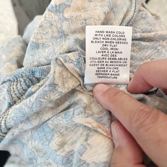 Banana Republic Floral Multi Color Crop Flutter Sleeve Kimono Hippie Blouse - Picture 12 of 12